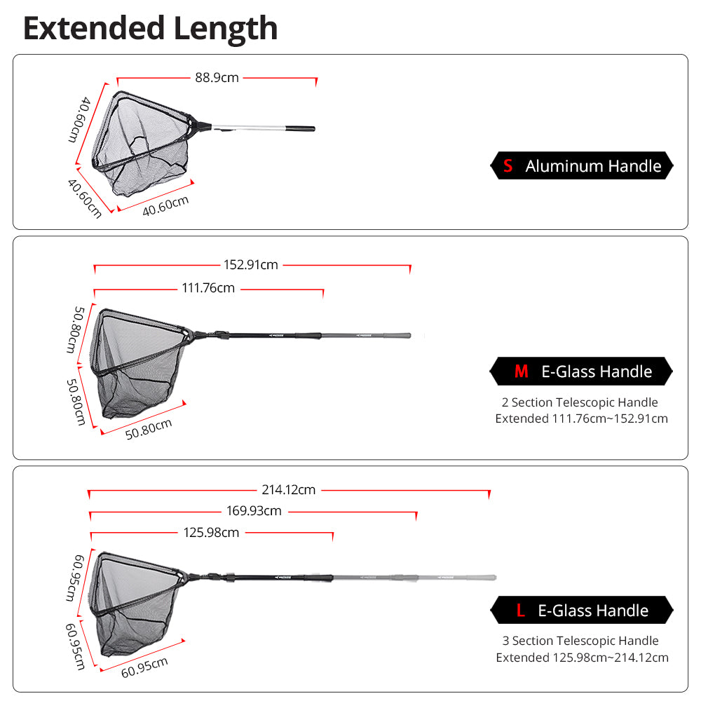 Folding Fishing Net Retractable Pole