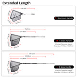 Folding Fishing Net Retractable Pole