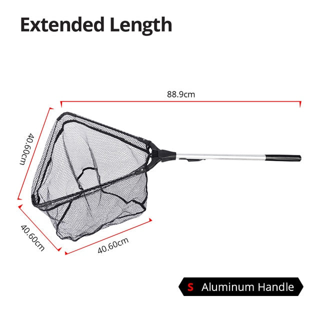 Folding Fishing Net Retractable Pole