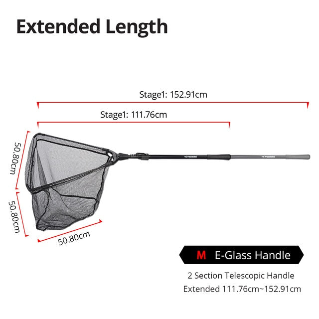 Folding Fishing Net Retractable Pole
